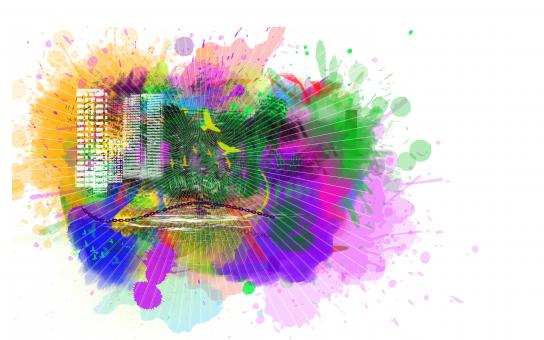 Free Stock Photo of City in chaos