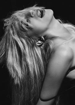 Free Stock Photo of Sexy Model - Black and White