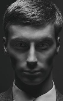 Free Stock Photo of Male Portrait - Monochrome