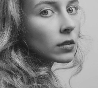 Free Stock Photo of Beautiful Woman Profile - Black and White
