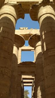 Free Stock Photo of Ancient Temple Pillars in Luxor