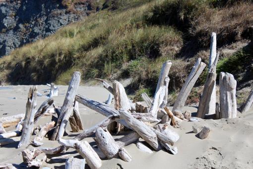 Free Stock Photo of Stranded pile of woods