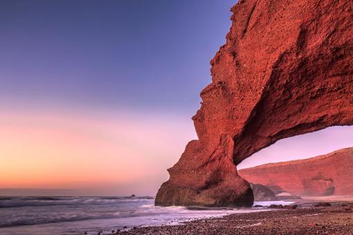 Free Stock Photo of Legzira Beach