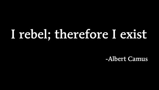 Free Stock Photo of I rebel, therefore I exist
