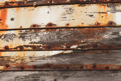 Free Stock Photo of Weathered Wooden Texture from Ship Hull