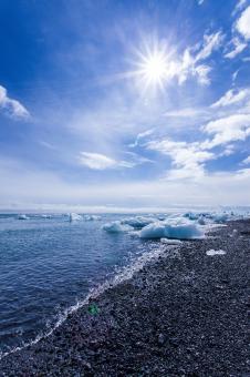 Free Stock Photo of Glacier Lagoon Beach - Iceland