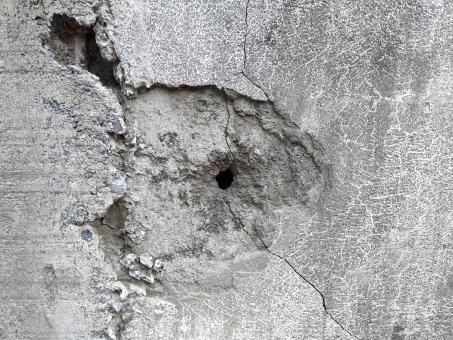 Free Stock Photo of Hole in Concrete Texture