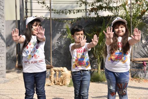 Free Stock Photo of Holi Shoot Children