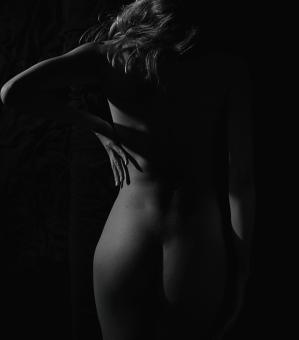 Free Stock Photo of Female Bottom - Black and White