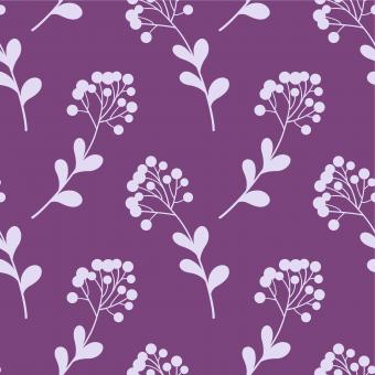 Free Stock Photo of Floral Seamless Pattern - Purple and White