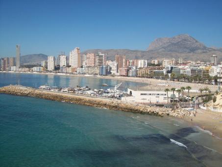 Free Stock Photo of Benidorm Harbor and Beaches