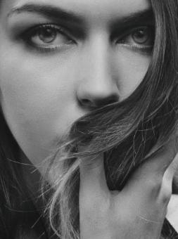 Free Stock Photo of Woman Stylish Portrait - Black and White