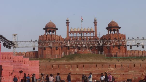 Free Stock Photo of Red fort in Delhi in India