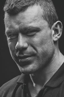 Free Stock Photo of Adult Man Portrait - Black and White