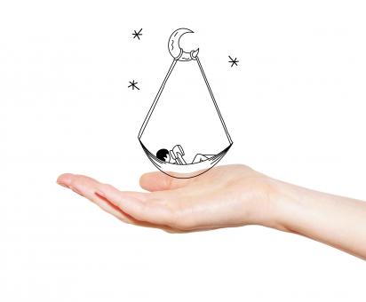Free Stock Photo of Child on Hand Observing the Stars - Imagination and Creativity
