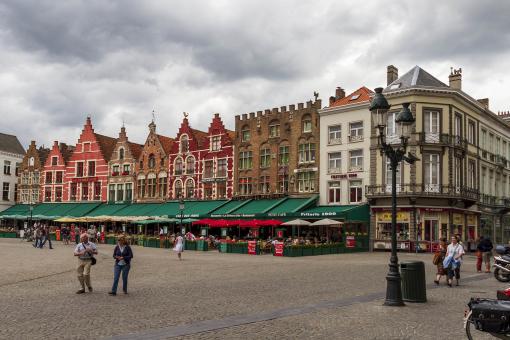 Free Stock Photo of City market in Bruges Belgium