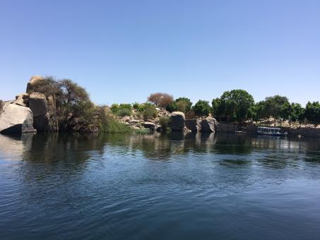 Free Stock Photo of Aswan Nile Riverbank