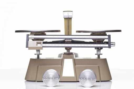 Free Stock Photo of Triple Beam Balance and Weights