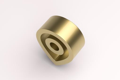 Free Stock Photo of Golden Location Icon - 3d Render
