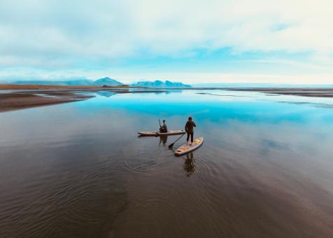 Free Stock Photo of Paddleboarding in Iceland