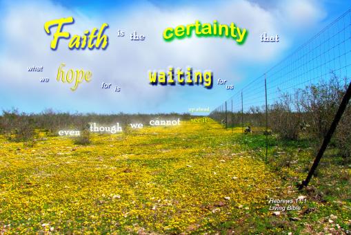 Free Stock Photo of Faith is the Certainty