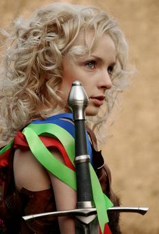 Free Stock Photo of Girl with a Sword