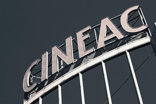 Free Stock Photo of The Movies - Cineac Sign