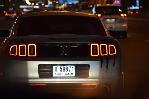 Free Stock Photo of Sports Car in the Night