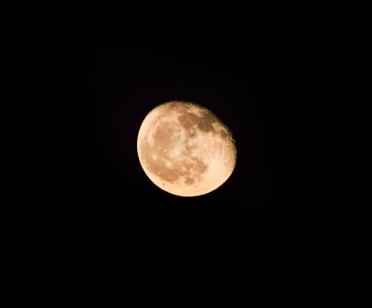 Free Stock Photo of Full Moon Against a Black Sky
