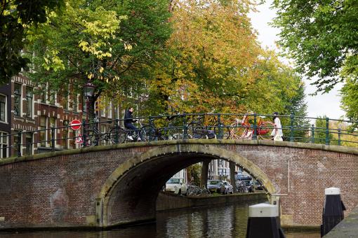 Free Stock Photo of Bridge over a canal in Amsterdam