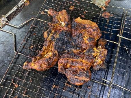Free Stock Photo of BBQ chicken on the Grill