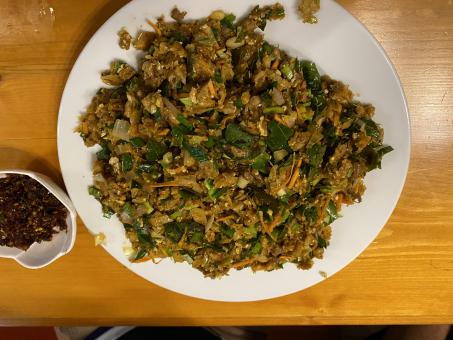 Free Stock Photo of Beef Kottu Food
