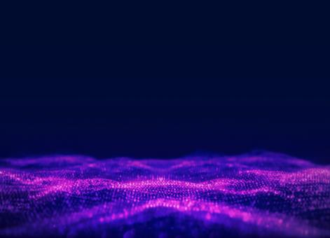 Free Stock Photo of Abstract Background - Purple Waves and Particles - Technology