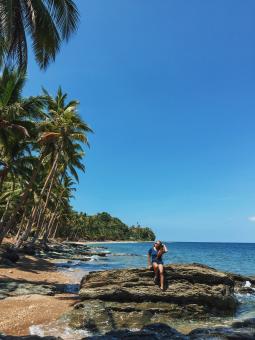 Free Stock Photo of Girl Posing in Beautiful Tropical Island in The Philippines
