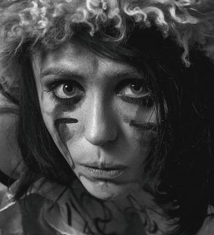 Free Stock Photo of Sad Pained Girl Portrait - Black and White