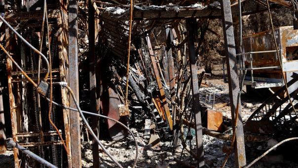 Free Stock Photo of Remains of the Holiday Farm Fire