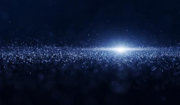 Free Stock Photo of Luminous Particles - Abstract Background - Blue