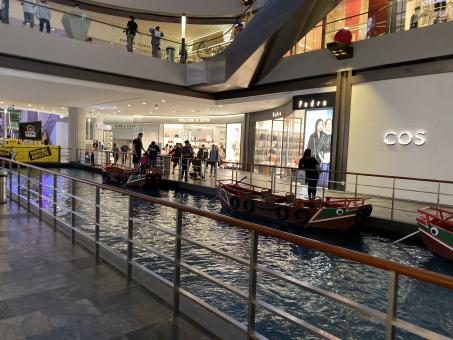 Free Stock Photo of A boat ride inside the shopping mall