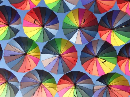 Free Stock Photo of Sky like umbrellas