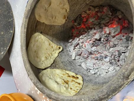 Free Stock Photo of Indian food called Naan Rotti in the Making