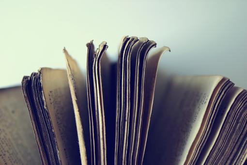 Free Stock Photo of Ancient Book Pages Closeup