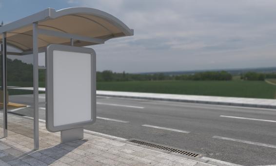 Free Stock Photo of Mockup for Bus Shelter Poster Ads