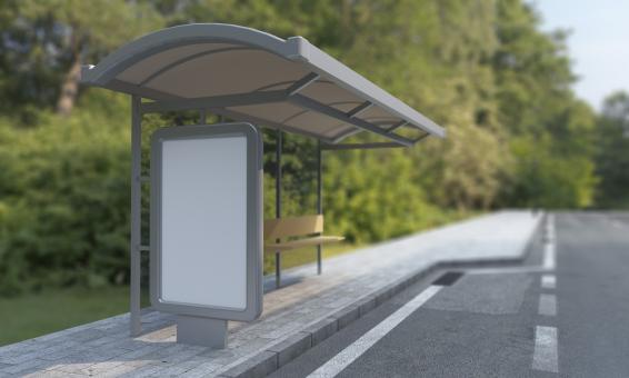 Free Stock Photo of Mockup for Bus Shelter Poster