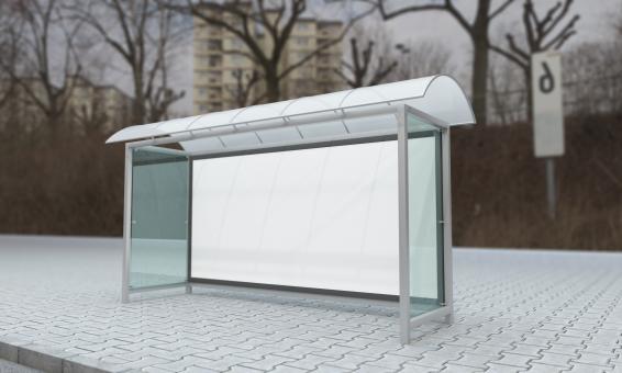 Free Stock Photo of Blank Billboard - Bus Shelter Mockup