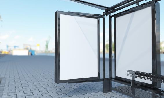 Free Stock Photo of Blank Poster - Bus Shelter Mockup