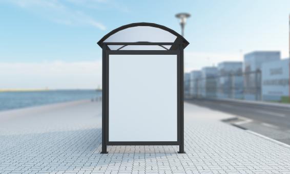 Free Stock Photo of Bus Stop Side Poster Mockup