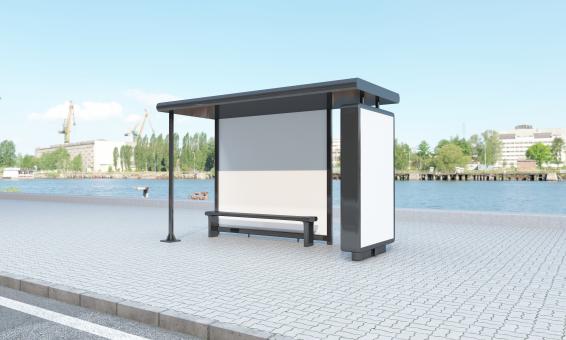 Free Stock Photo of Busstop Advertising Mockup