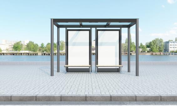 Free Stock Photo of Signboards for Modern Bus Stop