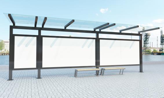 Free Stock Photo of Sign Boards Bus Stop Mockup
