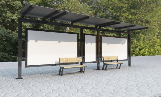 Free Stock Photo of Bus Stop Mockup